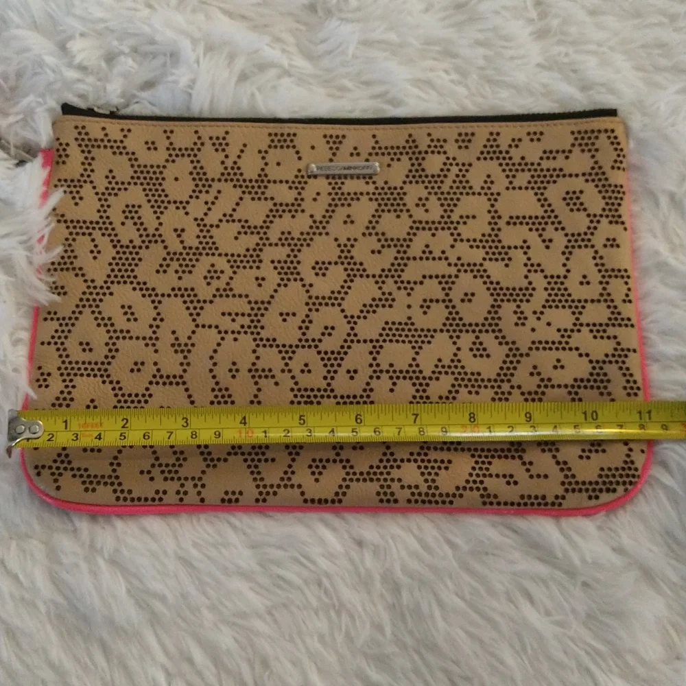 Rebecca Minkoff oversized leopard print clutch/wristlet
